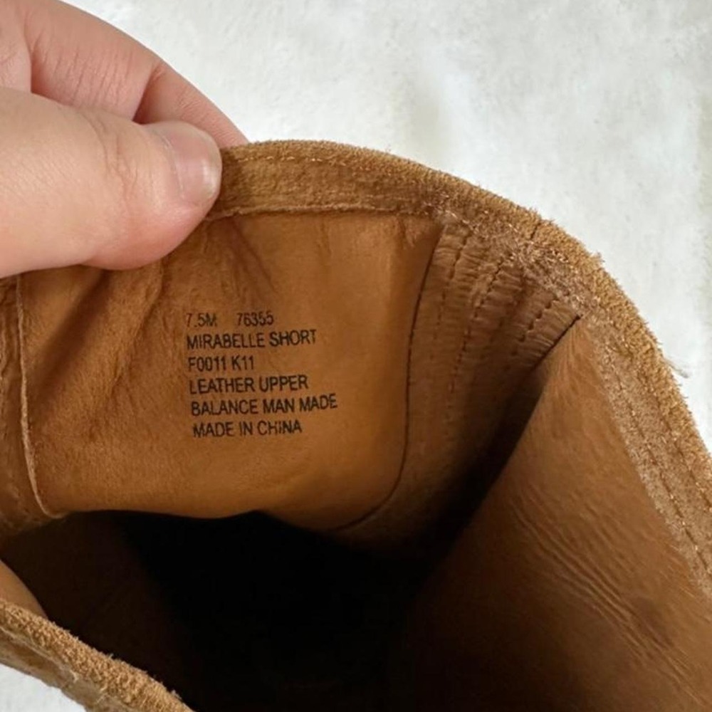 Frye Mirabelle Short Suede light leather pull on boots y2k vintage - Picture 5 of 5
